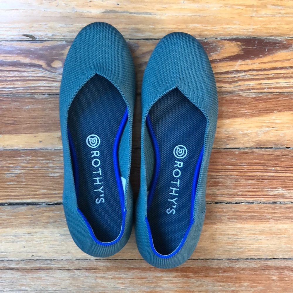 Rothy’s flats in Fern, size 8.5